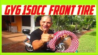 How To Change A 150cc Chinese Scooter Front Tire