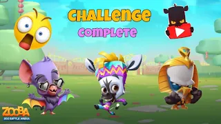 Zooba challenges complete or solo gameplay and collect rewards and events tickets