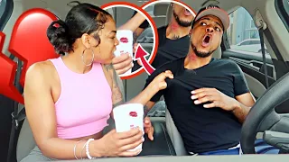 PICKING MY GIRLFRIEND UP WITH LIPSTICK ON A CUP AND ANOTHER GIRLS LASHES IN MY CAR!!