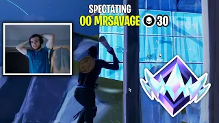 Mongraal AMAZED When Spectating MrSavage Carries Him in Unreal Ranked