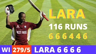 SA VS WI 2003 WORLD CUP - BRIAN LARA CENTURY