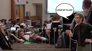 Nerd Falling In Lecture Prank!