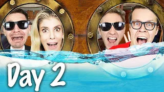 Spending 24 Hours Straight in the Ocean! Surviving Hacker Escape Room Trap to Reveal Maddie's Secret