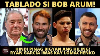 BOB ARUM TINABLA NI EDDIE HEARN AT ANTHONY JOSHUA! RYAN GARCIA MAY INIIWASAN PALA TAKOT LUMABAN!