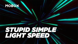 Stupid Simple Light Speed Animation in After Effects - Tutorial