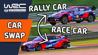 Thierry Neuville swaps his WRC Rally Car for the ETCR Touring Car of Norbert Michelisz