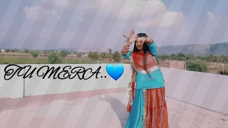 TU MERA 💙 #rajasthanisong #ghomar #rajasthaniweddingbeautifuldance #viral #ytshorts