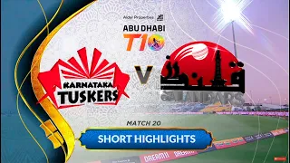 Match 20 I Short Highlights I Karnataka Tuskers vs Qalandars I Season 3!!!