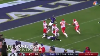 Travis Kelce crazy 46 yard touchdown catch and run from Patrick Mahomes! Chiefs vs Ravens Highlights