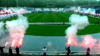 FC Dynamo Kyiv '90. Pyroshow by Ultras.