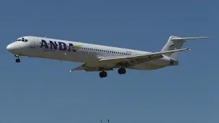 Anda Air McDonnell Douglas MD-83 Landing Rotterdam Airport