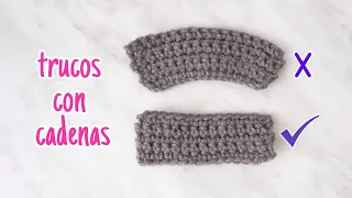 Tips - trucos con cadenas - mejora tu crochet