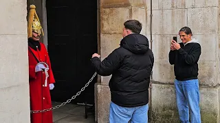 PAIR OF CRETINS visit The King's Guard and win an award at Horse Guards! (Idiots of 2024)