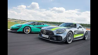 McLaren 600LT vs Mercedes AMG GT R Pro