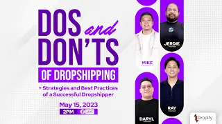Do's and Don'ts of Dropshipping PLUS Strategies and Best Practices of a Successful Dropshipper