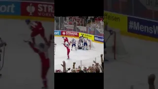 Pavel Zacha scores a goal vs USA - IIHF Men's Worlds Quarterfinals 2024