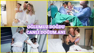 CANLI SEZARYEN DOĞUMUM👼ASLAN'IN DOĞUM VLOGU♥️2.MUCİZEMİZ