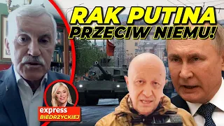 RAK Putina go WYKOŃCZY? Prigożyn DO LIKWIDACJI? Gen. Bieniek: Putin BĘDZIE ŁAPAŁ BUNTOWNIKÓW