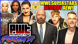 AEW BURIED By Triple H, Pat McAfee, Logan Paul, Rhea Ripley, Jade Cargill, and Brandi Rhodes!