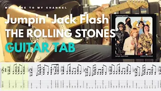Jumpin' Jack Flash - The Rolling Stones│guitar cover│tab│lesson