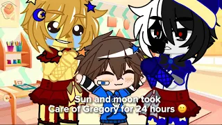 If moon and sun took care of Gregory for 24 hours 😁😅(gacha club) {sb}