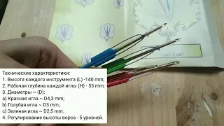 Ковровая Вышивка. Видео обзор  Набивных ковровых игл  рукодельницами.