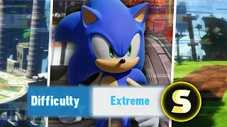 S-Ranking All EXTREME Difficulty Cyberspace Levels in Sonic Frontiers (Including DLC Levels)