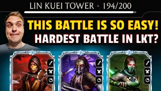 MK Mobile. I Beat "THE HARDEST" Battle in Lin Kuei Tower. Battle 194, 195, 196. SO EASY!