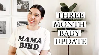 3 Month Baby Update! (Sleep Changes, First Giggle, Teething??, Breastfeeding)