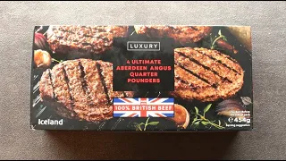 Iceland ~ULTIMATE ABERDEEN ANGUS QUARTER POUNDERS~ || £3 || LUXURY || Food Review