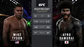 Mike Tyson vs. Afro Samurai - EA Sports UFC 4 - Boxing Stars