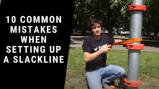 How to set up a slackline - 10 most common beginner mistakes