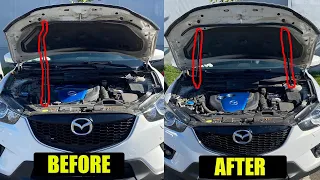 UPGRADE: Replacing the Hood Prop Rod with Telescoping Gas Struts on Mazda CX-5 (2012-2016) - 6 steps