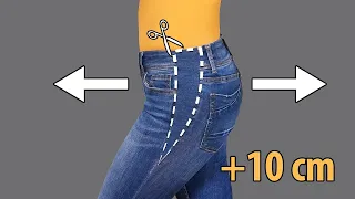 How to upsize jeans in the waist - my perfect sewing lifehack!