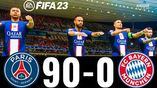 FIFA 23 - MESSI, RONALDO, MBAPPE, NEYMAR, ALL STARS | PSG 90-0 FC BAYERN ! UCL FINAL !