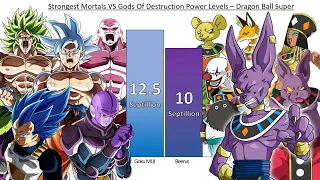 Strongest Mortals VS Gods Of Destruction POWER LEVELS - Dragon Ball Super