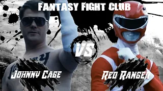 JOHNNY CAGE VS RED RANGER [Mortal Kombat vs Power Rangers] - Fantasy Fight Club (Episode 2)