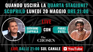 Quando uscirà The Chosen 4° Stagione? Live con Paras (Matteo) e Giovanni Zappalà