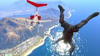 GTA 5 Jumping Out Of Planes (Jumper/Falls/Ragdolls) Euphoria physics Funny Moments
