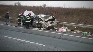 🟢Volvo XC90 crashed by Volvo truck 30.01.2022 Romania (nobody died)