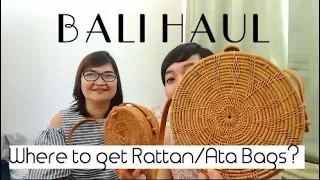 BALI HAUL // What's in my mom's pasalubong luggage + Where to get the cheapest Rattan Bags ? VLOG#5