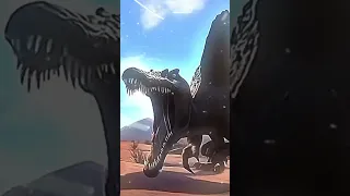 Indominus Rex(sub-adult) Vs The Big 3(inspired by @H4ck8rYT )