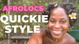 QUICKIE STYLE & SKIN| AFROLOCS | SEMIFREEFORMLOCS  4C HAIR RADICAL SELF ACCEPTANCE| LIVING FOODS