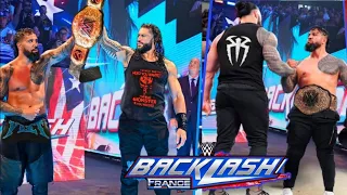 OMG🤯Roman Reigns Returns &Help Jey Uso Wins World Heavyweight Champions On Backlash Highlights 2024!