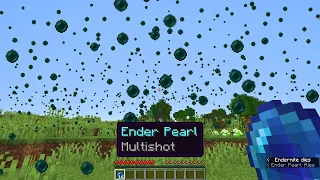 I put Multishot 10000 on an Ender Pearl. This is what happened...