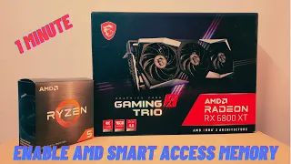 Enable AMD Smart Access Memory under 1 minute | Hindi