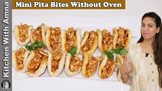 Mini Pita Bites Without Oven | Ramadan recipes for iftar | Kitchen With Amna