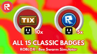 How to get ALL TIX AND TOKEN BADGES in Bee Swarm Simulator - ROBLOX (TUTORIAL)