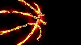 Neon basketball background on fire Background looping animation