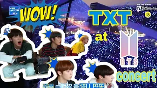 Indo Sub | TXT Bertemu BTS: Menonton konser hyungs 🎉